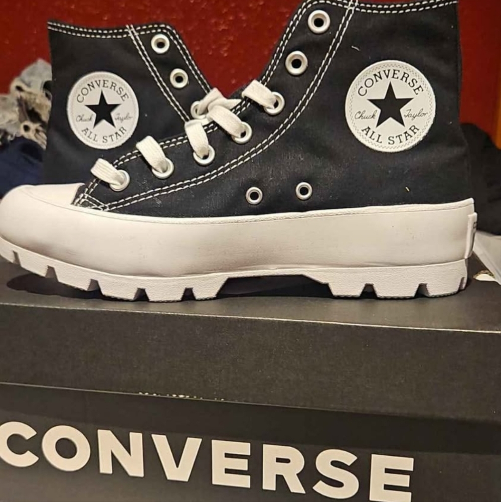 Converse Black and White All Star Boots